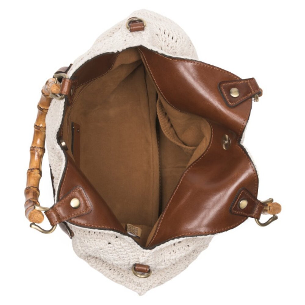 PATRICIA NASH Delphi Cotton Crochet And Leather Crossbody - Picture 2 of 4